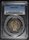 1902-S - Barber Half Dollar - 50c - PCGS F15 - See Video!