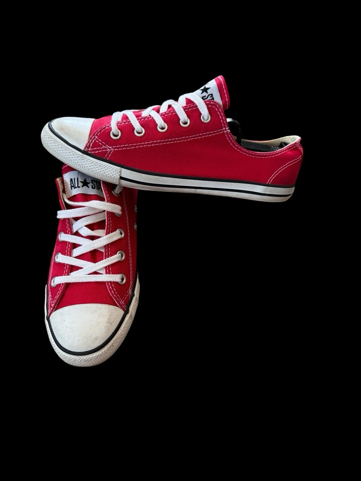 Scarpe Converse Chuck Taylor All Star donna 9 rosso bianco sneakers casual