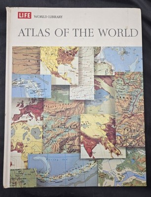 ATLAS OF THE WORLD Life World Library c.1968 Hardcover Book Maps Rand McNally