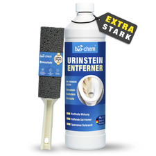 bio-chem Urinsteinentferner  EXTRA STARK 1 L +  Bimsstein mit Griff, WC Reiniger