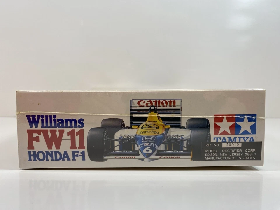 Tamiya Williams FW 11 Honda F-1 Grand Prix 1:20 Model Kit #20019 Vintage 1986 - Image 4 of 4