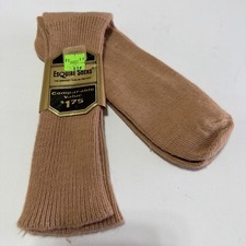 VTG Socks Men's 80s Esquire Riding Tan 10-13 Acrylic USA 90s USA NOS.