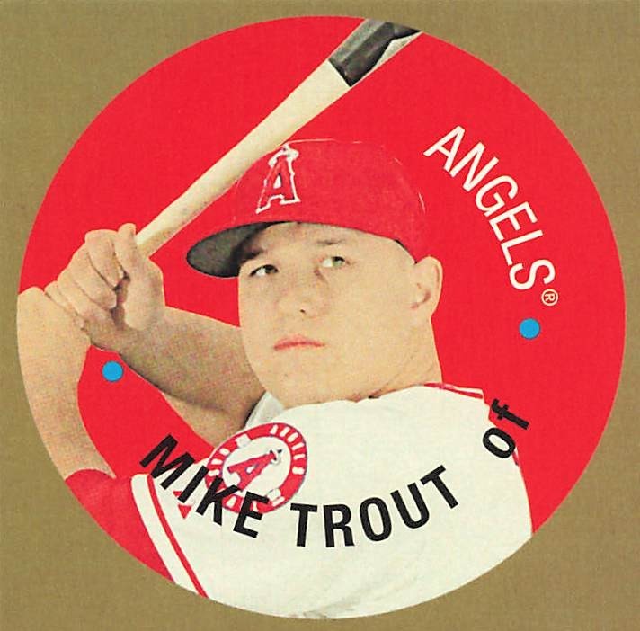 MIKE TROUT 2016 TOPPS HERITAGE DISC 67TDC-MT