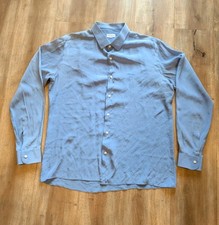Vintage Yves Saint Laurent Paris Chemises Men's Silk Dress Shirt Size 4 (Large)