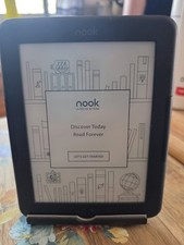 Barnes  Noble Nook Glowlight 4e BNRV1000 - Gray eReader Touchscreen 6" WiFi 8GB