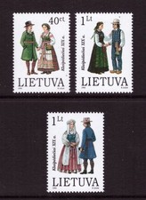 Lithuania 1996 Costumes set MNH mint stamps