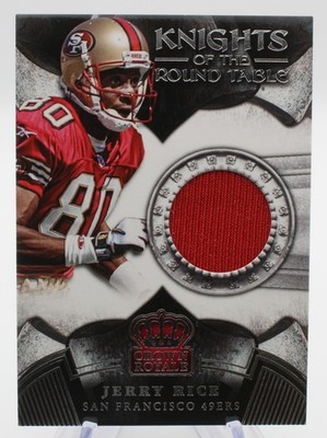 2014 Panini Crown Royale Knights Round Table Jerry Rice KR-JR 142/249 Patch