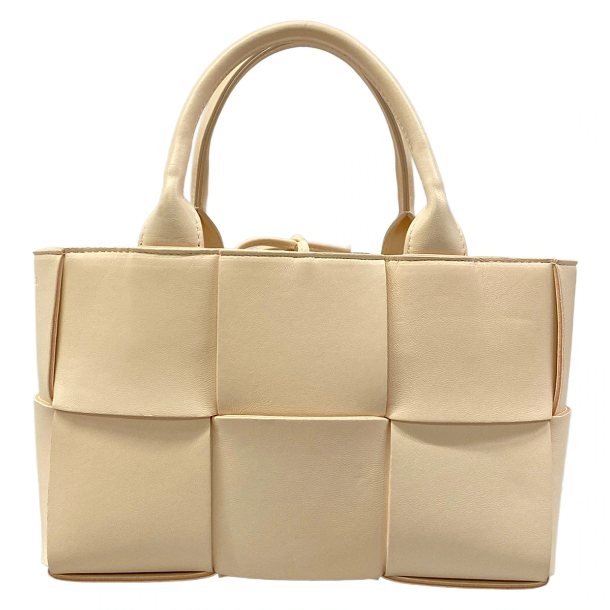 BOTTEGA VENETA Mini The Arco Tote Pink Beige Leather B********* Tote Bag