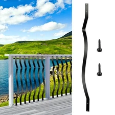 Uimoso Deck Balusters Metal Deck Spindles 51 Pack 32.25" Aluminum Alloy Railing