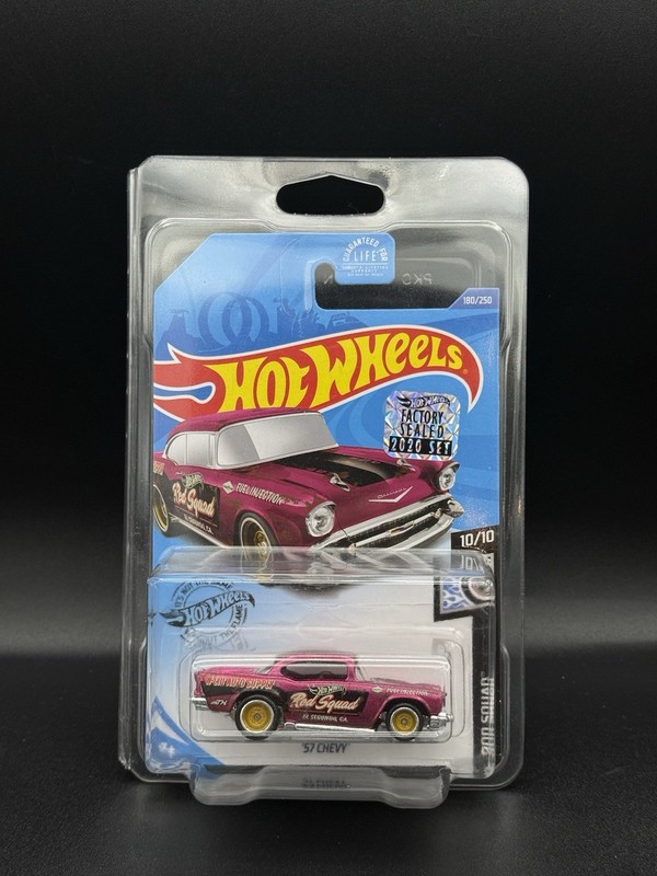 Hot Wheels 2020 Super Treasure Hunt '57 Chevy Factory Sealed Set W/ Protector
