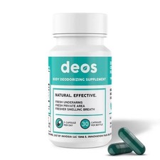 DEOS Internal Deodorant Supplement   DEOS Full Body Deodorizer 30 Caps/Bottle