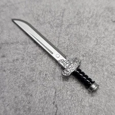 Custom Dynasty Knight Sword Black Silver for Blocks Minifigure Gc6sw5