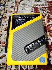 Vintage GE 3-5490 Splashproof AM/FM Stereo Cassette Tape Player