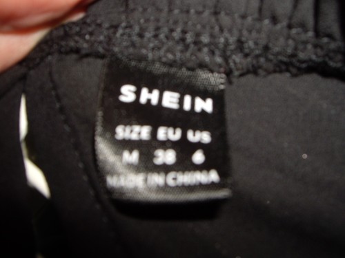 Shein Womens Blouse Sheer Black Cute Sexy RuffleNeck Long Sleeve Size M 12/14 - Picture 6 of 6