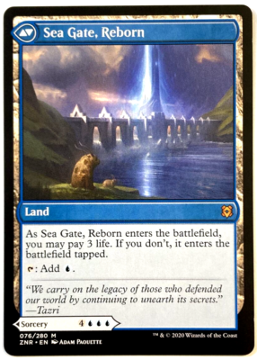 MTG Sea Gate Restoration Sea Gate, Reborn Zendikar Rising 076/280