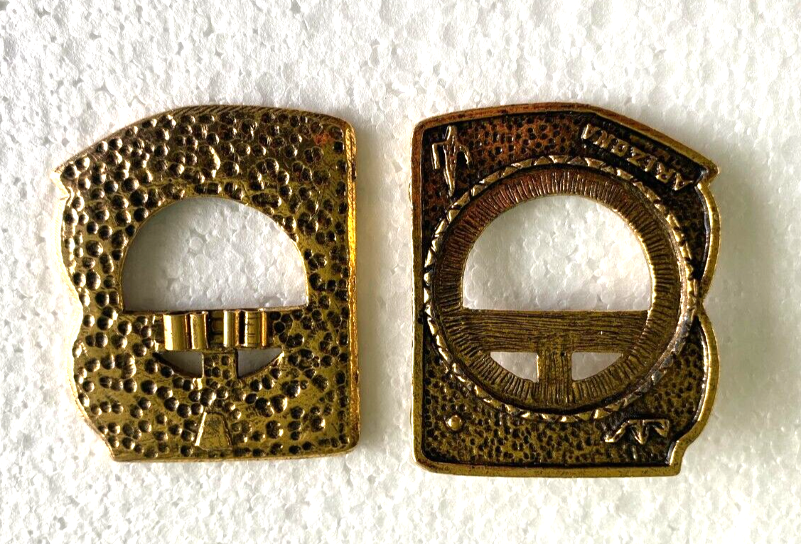 ONE Gold Plated Arizona State Silver Dollar Bolo Tie Mounting 31MM Coin Holder