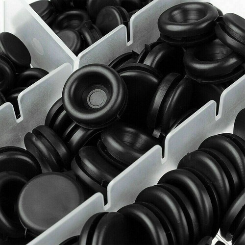 200 Rubber Grommet Firewall Hole Plug Electrical Wiring Gasket Assortment Kit - Picture 2 of 8