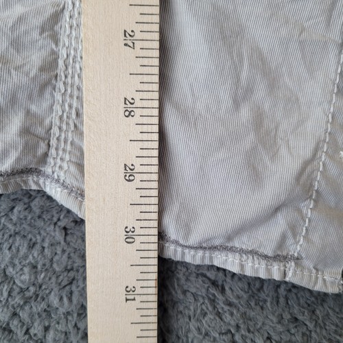 BKE Stitched Shirt Mens 2XL Gray White Slim Fit Button Up Casual Embroidered - Picture 11 of 12