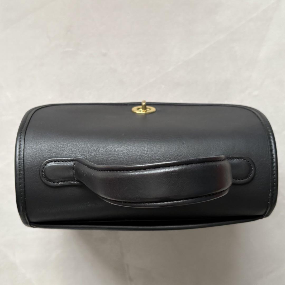 バッグ OLD coach BLACK leather handbag Vintage Old Coach Black Leather 2Way Handbag No Shoulder