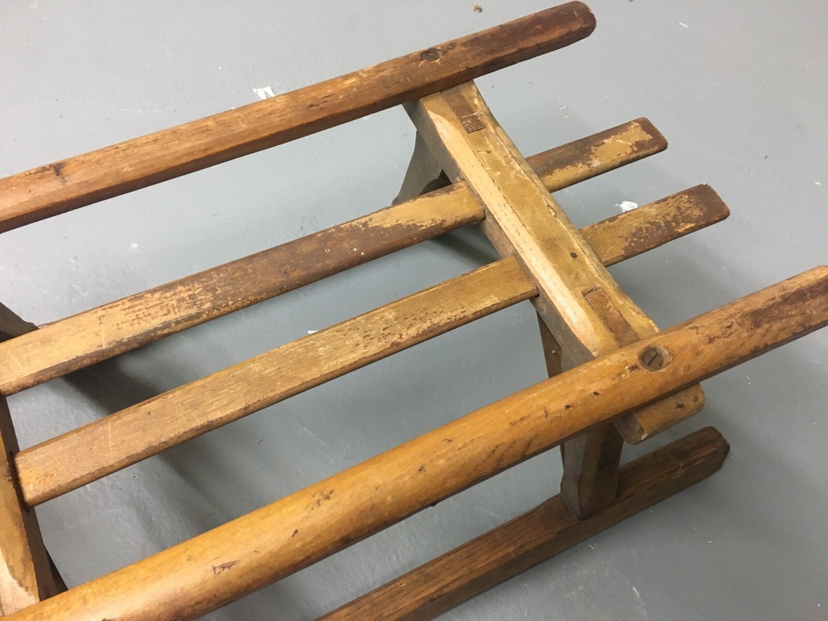 RARE Antique Vintage Artikel Wooden Snow Sled 33x12 Late