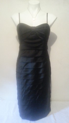 calvin klein black dress with bow