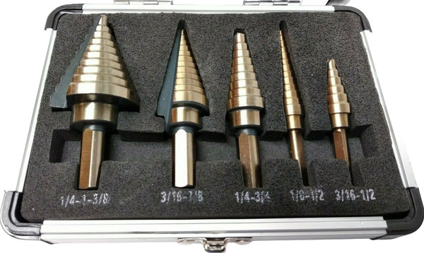 Premium Stufenbohrer Set 3-35Mm Hss Titanbeschichtet Kegelbohrer SchäLbohrer-image