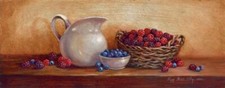 Ceramic Backsplash Tile Mural Fruit Kitchen/Bathroom - Berries Panel II
