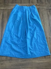 Vintage Pendleton Aqua Wool Fully Lined Skirt Size 8 31  Length