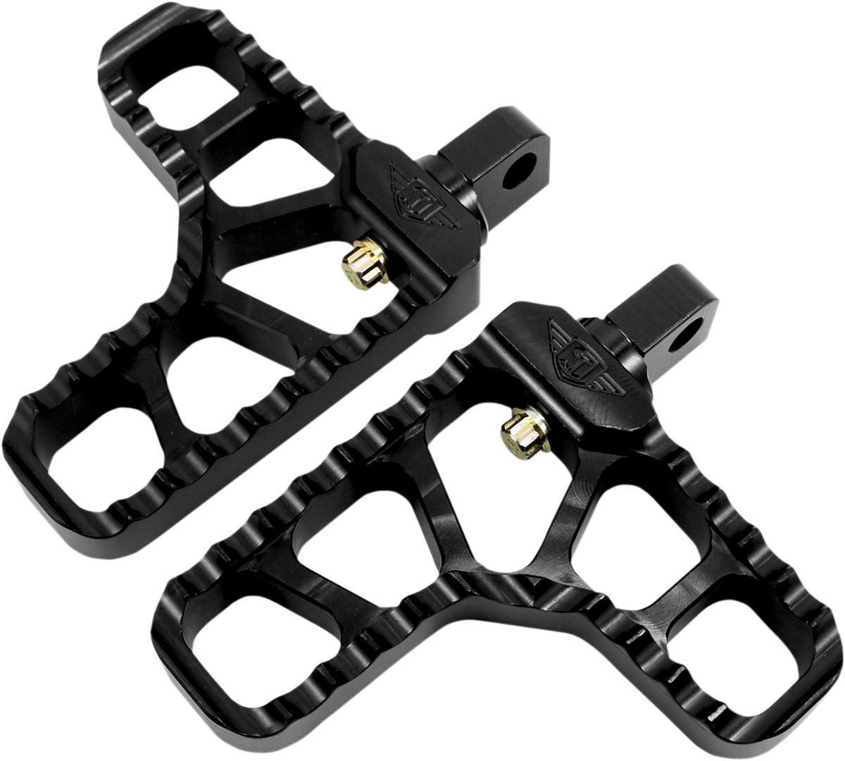 Joker Machine Heel Serrated Billet Footpegs Harley Dyna XL MX