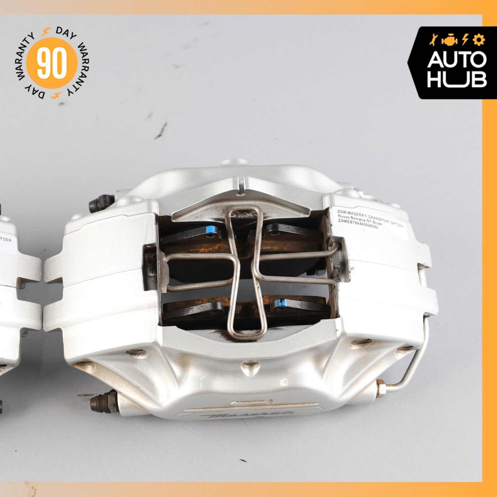 02-07 Maserati M138 GranSport 4200 Rear Left & Right Brake Calipers Set OEM 46k