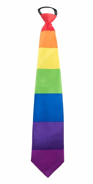 Regenbogen Krawatte Rainbow Tie Bunter Party Binder Hippie Karneval Fasching-image