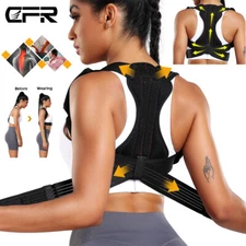 Posture Corrector Low Back Support Adjustable Shoulder Brace Belt For Men Women