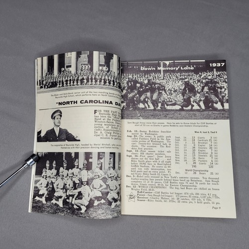 Washington Redskins 1959 Media Guide Press Radio TV NFL Football Amoco Gas Oil - Picture 7 of 18
