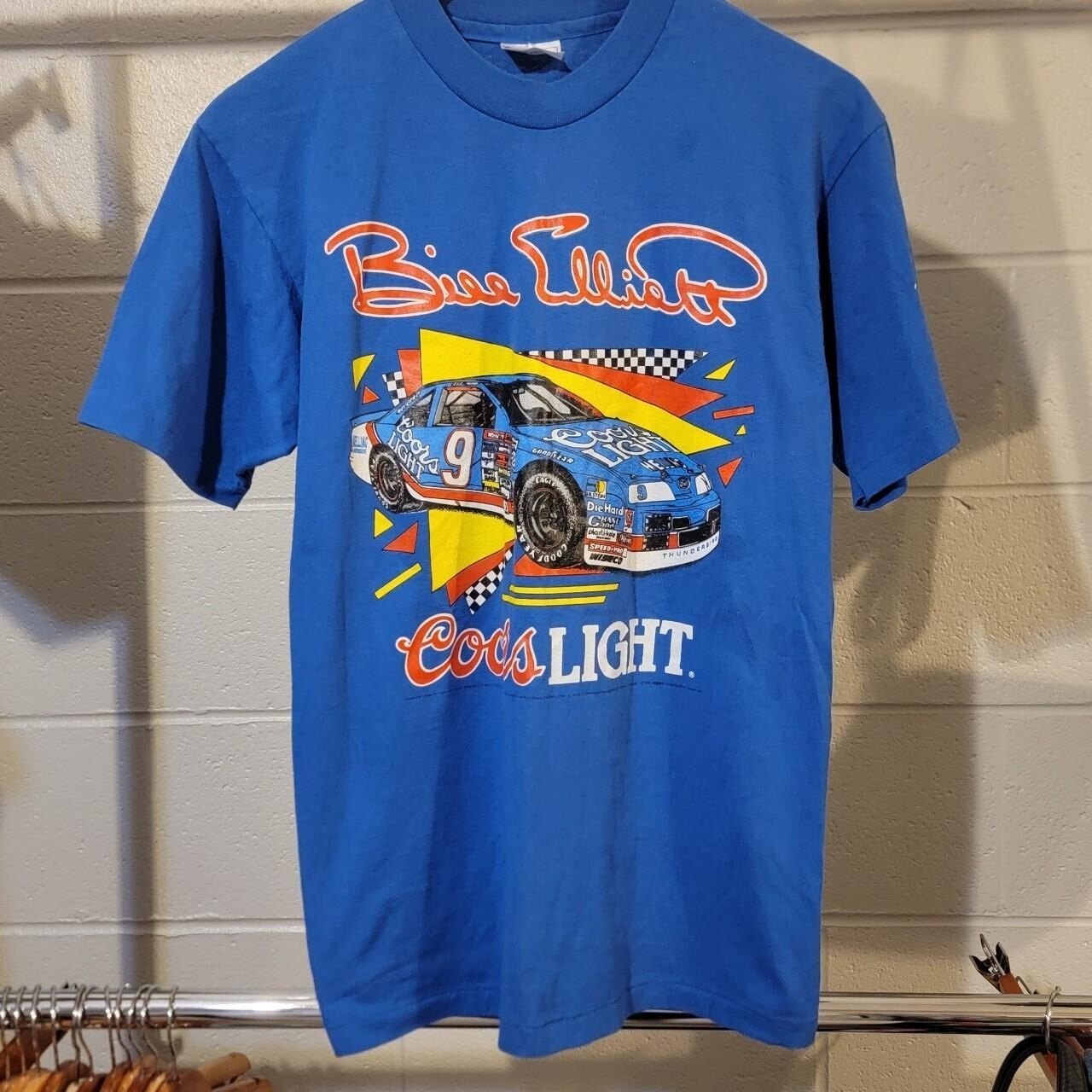 Nascar Bill Elliott X Coors short sleeve royal color classic shirt KV34475