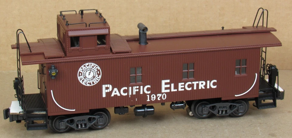 K-Line K616-4031 Pacific Electric Wood-Sided Caboose w/Smoke O-Gauge NIB - Image 3 of 4