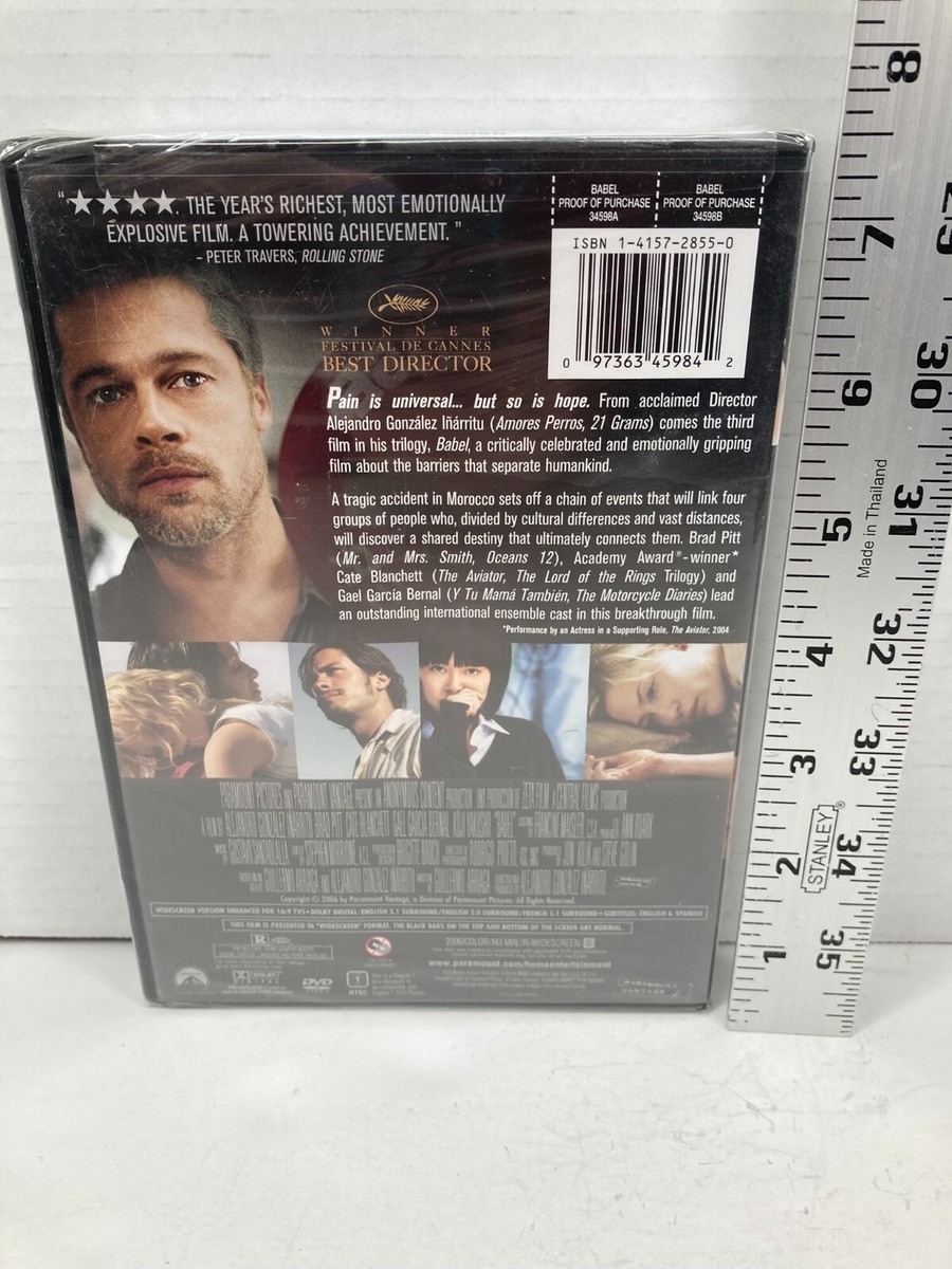 Babel DVD Brand New Sealed 2006 97363459842| eBay