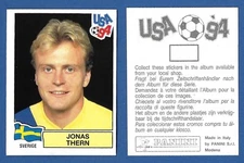 PANINI USA 94 FOOTBALLERS FIGURE - NEW/NEW - N.159 THERN - SVERIGE