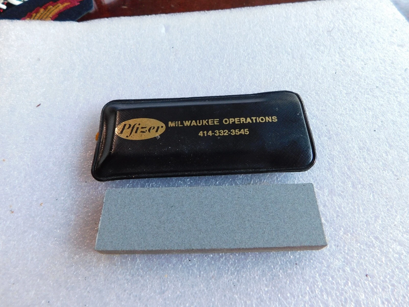 Nice Pfizer Milwaukke Operation Knife Sharpener Stone
