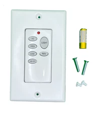 CHQ9051T Wireless BATTERY POWERED Wall Control In WHITE Down Light Control