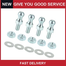 Universal 13mm Car Strut Ball for Gas Lift Support Strut End Fittings Pack of 4