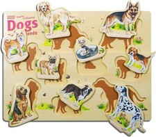 Preschool Learning Activities: Montessori Pegged Puzzles, Wooden Puzzles for