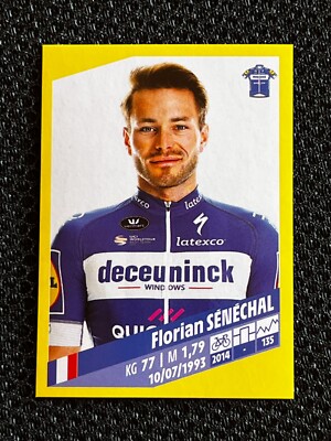 STICKER VIGNETTE PANINI FLORIAN SENECHAL QUICK STEP # 120 TOUR DE FRANCE 2019
