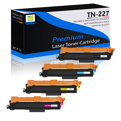 4PK TN227 BCMY Color Toner Cartridge For Brother HL-L3210CW MFC-L3730CDN W/Chip