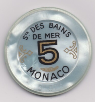 Casino de Monte Carlo 5 FRF Chip