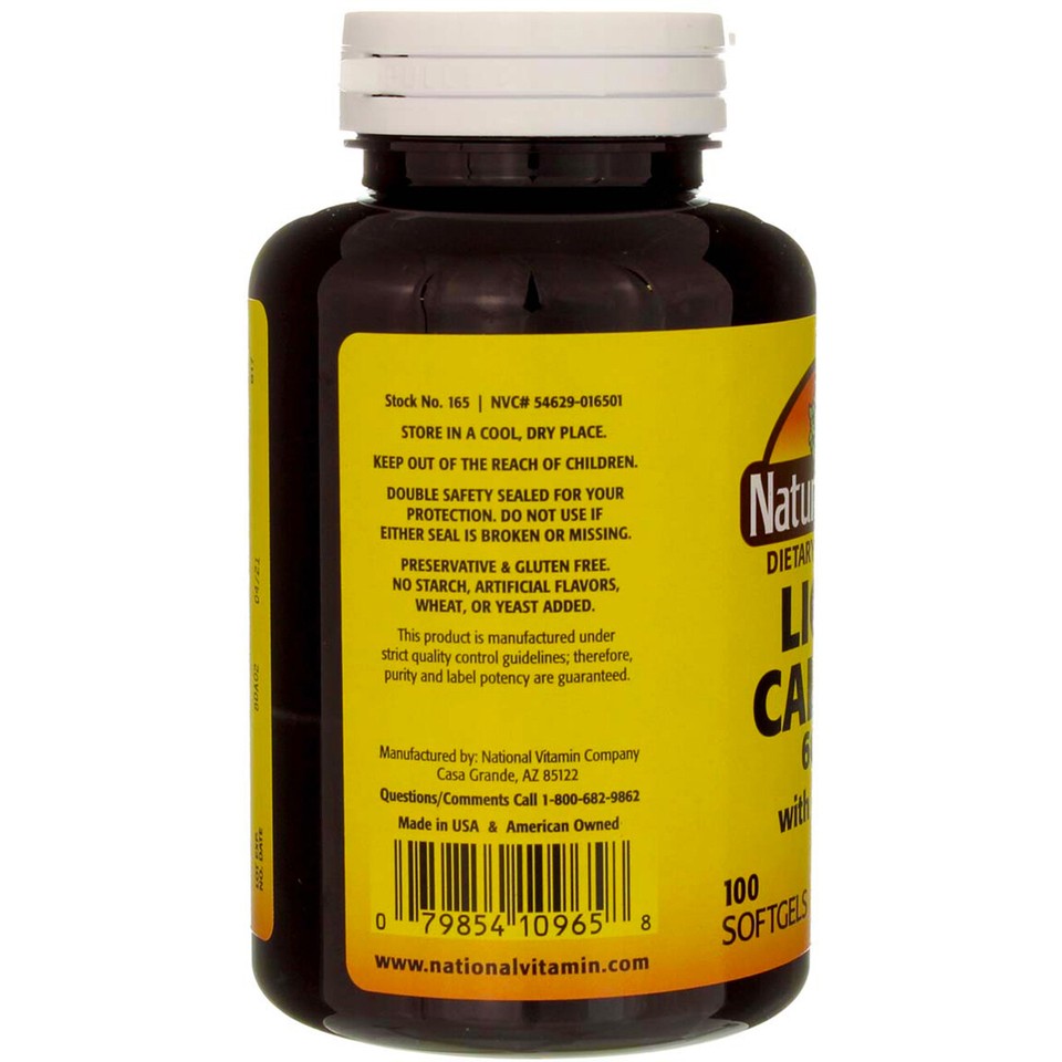 6 Pack Nature's Blend Liquid Calcium + Vitamin D3 Soft Gels, 600 mg