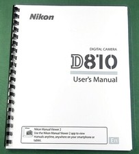Nikon D810 User's Manual: 530 Pages  Protective Covers
