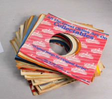 Clean Lot of 30 Vintage 45 rpm 7" Company Sleeves Lot C 