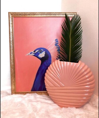 Art Deco 1980s Pink Shell Vase | eBay