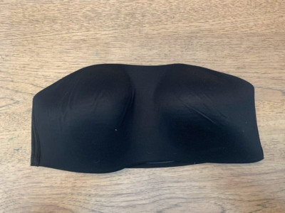 Victoria's Secret Black MEDIUM DD Love Cloud Wireless Strapless Lounge Bra VS