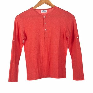 red henley long sleeve